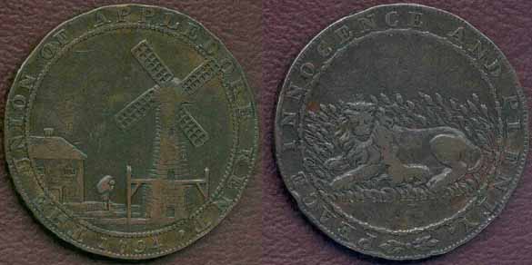 Appledore token, 1794