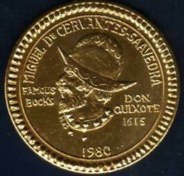 Don Quixote Mardi Gras doubloon 1980