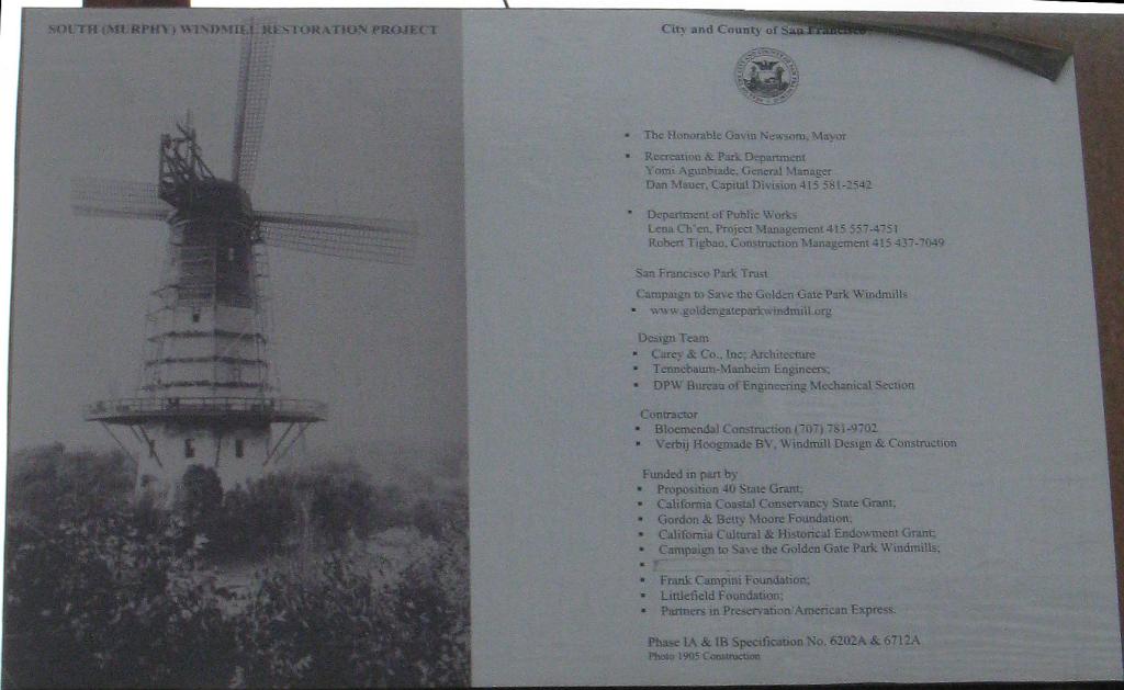 Construction billboard, Murphy windmill, 20/2/10